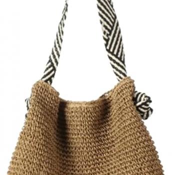 Straw Beach Bag Vintage Hobo Bags Crossbody Purse Shoulder Bag Tote Bag Women Travel Work Knot Summer Beach Bag 2024