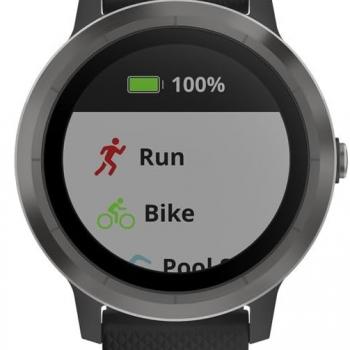 Garmin vívoactive 3 GPS Smartwatch - Black & Gunmetal (Renewed)