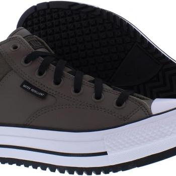 Converse Unisex Chuck Taylor All Star Malden Street Sneaker Boot- Lace up Closure Style - Engine Smoke/Black Brown