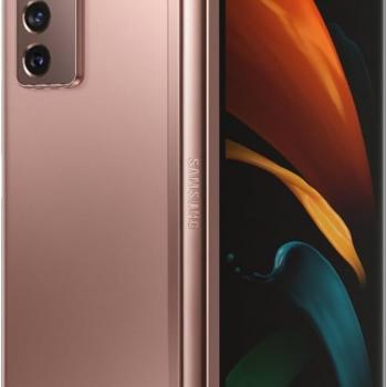 Samsung Electronics Galaxy Z Fold 2 5G | Factory Unlocked Android Cell Phone | 256GB Storage | US Version Smartphone Tablet | 2-in-1 Refined Design, Flex Mode | Mystic Bronze (Renewed)