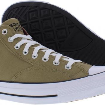 Converse Unisex Chuck Taylor All Star Malden Street Mid High Canvas Sneaker - Lace up Closure Style - Roasted/Cherry Vison/Black