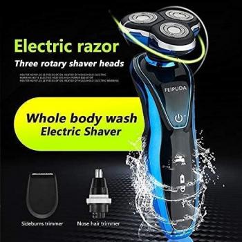 Electric Razor for Men Rotary Shavers Electric Shaver Waterproof Sideburns Trimmer Nose Trimmer