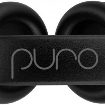 Puro Sound Labs: PuroPro Hybrid Active Noise Cancelling Volume Limiting Headphones, Wireless Over Ear Bluetooth Headphones, 32h Playtime, Hi-Res Audio, Memory Foam Ear Cups, for Travel and Home Office