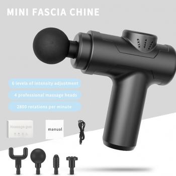 Massage Gun, Deep Tissue Massager Gun Muscle Massager with 4Heads 6 Speeds, Portable Electric Massage