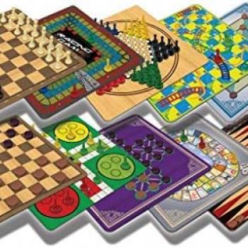 Merchant Ambassador: Classic Games, Enjoy 100 Different Games, Includes 5 Double-Sided Playing Boards, Fun for Children and Adults, For Ages 3 and up