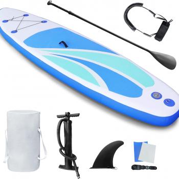 Inflatable Stand Up Paddle Board for Adult All Skill Levels- 10'4" Ultra-Light SUP Paddleboard with Durable Non-Slip Deck and Paddle Board Accessories Fins, Adjustable Paddle, Pump, Backpack, Leash