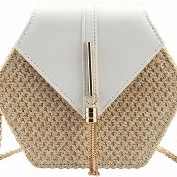 Women's Crossbody Bag Cute Straw Shoulder Bag