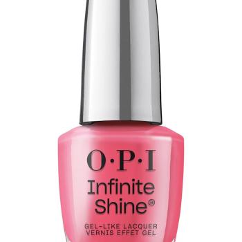 OPI Infinite Shine Long-Wear Bright Crème Finish Opaque Pink Nail Polish, Up to 11 days of wear & Gel-Like Shine, Strawberry Margarita, 0.5 fl oz