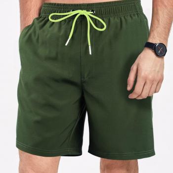 Mens Swim Trunks with Compression Liner Quick Dry Swim Shorts 7 inch Bathing Suit Swimwear with Pockets