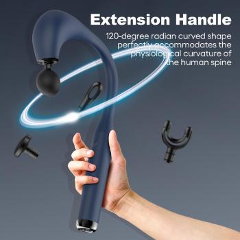 Massage Gun with Extended Handle Revolutionary U-Shaped Back Massager for Pain Relief Deep Tissue Body Massager for Neck,Shoulder,Leg-Reach Every Muscle with Ease