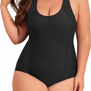 Century Star Plus Size Swimsuits for Women One Piece Tummy Control Bathing Suit for Women Athletic Full Coverage Swimwear