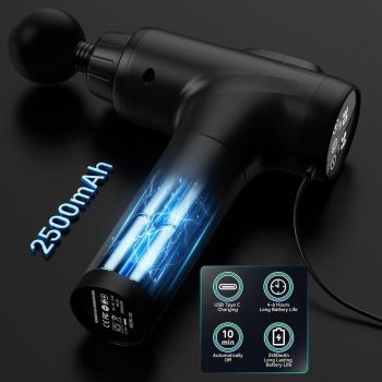 Massage Gun, Handheld Electric Deep Tissue Back Massage gun，Muscle Massager for Athletes for Pain Relief with 30 Speed Levels 9 Heads