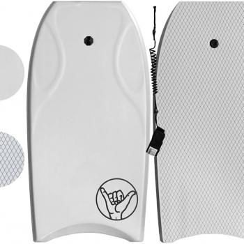 South Bay Board Co. - 42" Razzo Bodyboard - Best Premium Body Board for Kids & Adults - Durable, Lightweight EPS Core - Smooth EVA Foam Top Deck & HDPE Impact Netting Plastic Bottom Deck