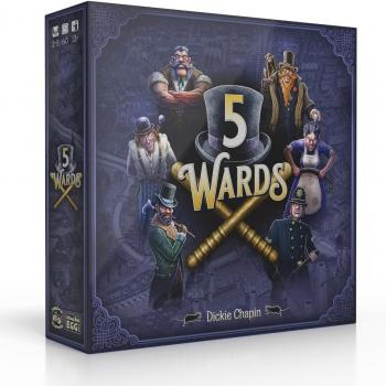 5 Wards Board Game | Competitive Strategy Game for Adults and Families | 2-5 Players, 60 Minutes, Ages 13+