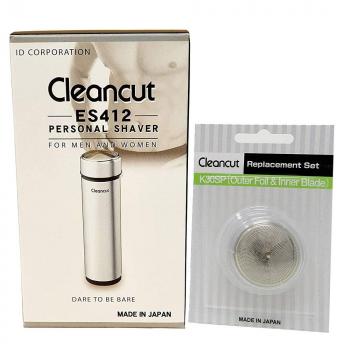 Cleancut Shaving Bundle - ES412 Personal Shaver & K30SP - Designed and Engineered for Personal Shaving - No Nicking or Cutting - Replacement Foil Kit