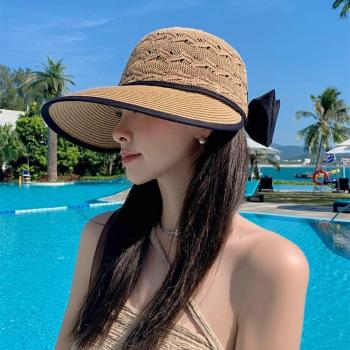 Wide Brim Beach Hats for Women Breathable Sun Hat Bucket Hat Sun Visors Fishing Cap for Travel Picnic Outdoor Summer 2024