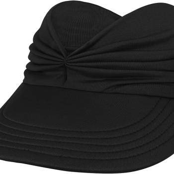 Sun Hats for Women UV Protection Sun Visor Wide Brim Summer Hats with Ponytail