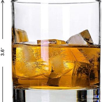 Whiskey Glasses,Set of 2,11 oz,Premium Scotch Glasses,Bourbon Glasses for Cocktails,Rock Style Old Fashioned Drinking Glassware,Perfect for Father's Day,Party,Bars,Gift, Restaurants and Home