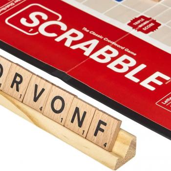 Hasbro Gaming Scrabble Board Game,Word Game for Kids Ages 8 and Up,Fun Family Game for 2-4 Players,The Classic Crossword Game