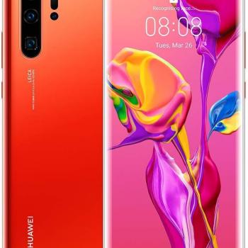 Huawei P30 Pro Dual/Hybrid-SIM 128GB VOG-L29 (GSM Only, No CDMA) Factory Unlocked 4G/LTE Smartphone - International Version (Amber Sunrise)