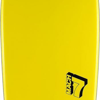 Morey Mach 7 - 43 " Bodyboard - PE Core, TC8 Deck, HDPE Slick, Single Power Rod Stringer, Crescent Tail