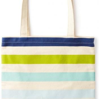 Kate Spade New York Canvas Tote Bag with Interior Pocket