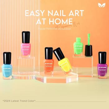 Morovan Nail Polish Set Fingernail: Neno 6 Colors Quick Dry Vibrant Colors Nail Polish Kit Spring Summer Regular Nail Polish Bulk 0.25oz Finger Nail Polish Pack Glossy Nail Polish Gifts for Women