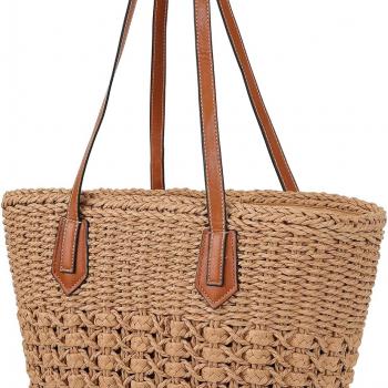 Women's Straw Hobo Bag Woven Shoulder Bag Large Totes Summer Travel Beach Handbag Handmade Purse