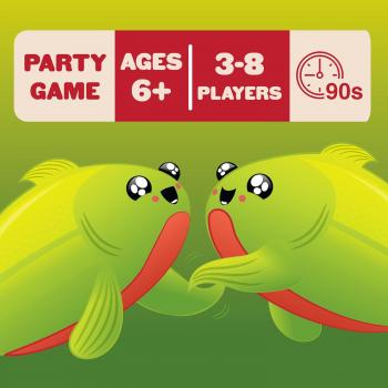 Exploding Kittens Happy Salmon: The 90-Second Family-Friendly Party Card Game for Adults, Teens & Kids