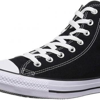 Converse Mens All Star Hi Top Chuck Taylor Chucks Sneaker Trainer - Black - 7.5