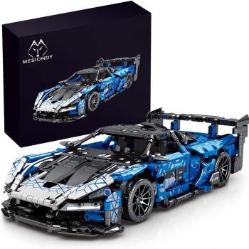 Mesiondy Sports Car Building Blocks Toys Adults Kits，1:14 MOC Building Set Raceing Car Model for Boys Age 12-16 8-14，(1404 Pieces)