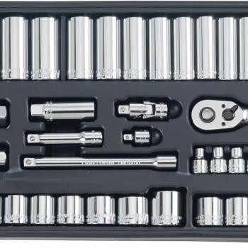 CRAFTSMAN Mechanic Tool Set, 1/4 in, 3/8 in, and 1/2 in Drive, Includes Ratchets, Sockets, Hex Keys and Wrenches, 308 Pieces (CMMT45938)