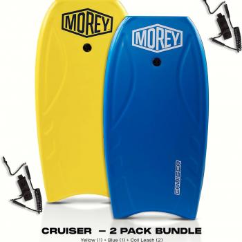 Morey Cruiser 42.5" Bodyboard | High Performance Bodyboards for All Skill Levels | Full Size 42.5 | Phuzion Core | Coil Leash | Hdpe Slick | Deck Contours | Crescent Tail