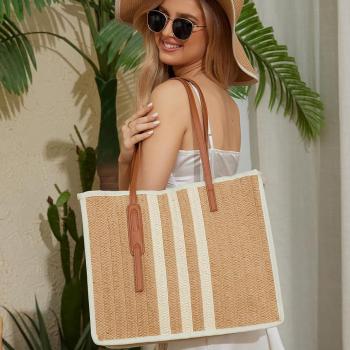 YIKOEE Large Straw Tote Bag: Summer Straw Handbags for Vacation