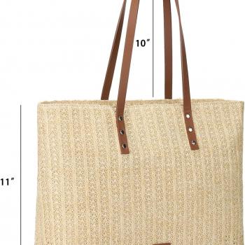 GLITZALL Summer Purses for Women 2024 Straw Tote Bag and Large Woven Summer Handbags for Vacation Beach