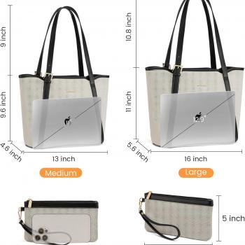 LOVEVOOK Womens Purses and Handbags Designer Tote Purse for Women Canvas Hobo Satchel Shoulder Bag with Compartment