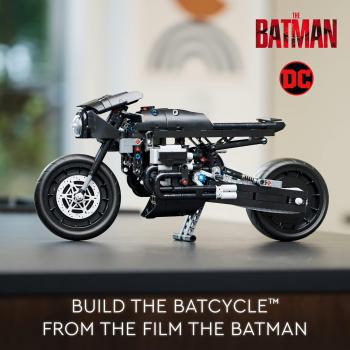 LEGO Technic The Batman – BATCYCLE Set 42155, Collectible Toy Motorcycle, Scale Model Building Kit of The Iconic Super Hero Bike from 2022 Movie