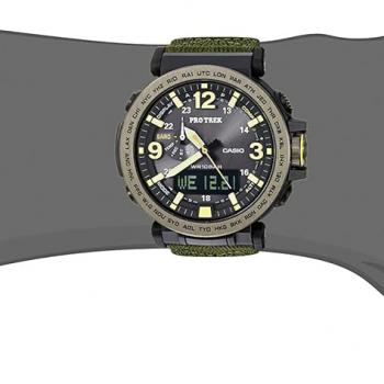 Casio Men's PRG-600YB-3CR PRO TREK Analog-Digital Display Quartz Green Watch (PRG600YB-3)