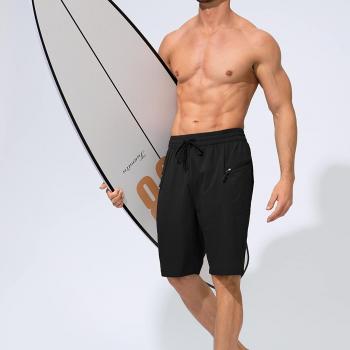 Men's Swim Trunks Quick Dry Board Shorts with Zipper Pockets Beach Shorts Bathing Suits for Men - No Mesh Liner