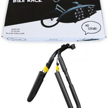 Surfboard Bike Rack - Cruise to Your Surf Spot [Choose Color] (Black)