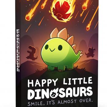 Happy Little Dinosaurs Base Game - Competitive Sabotage Funny Card Game For Kids, Teens, Adults - 2-4 Players, Hand Management