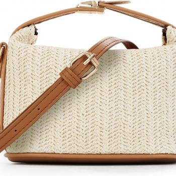 Straw Woven Crossbody Bag Purse for Women,Small Raffia Tote Tote Handbags Clutch for Summer Beach Vacation 2024