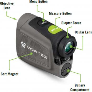 Vortex Optics Blade Series Golf Laser Rangefinders | Tournament Legal, PinSpotter Mode, Slope Mode (Select Model), Cart Magnet, Waterproof, Shockproof | Unconditional, Unlimited