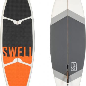 SWELL Wakesurf -Superior Longboard Wakesurf Board - Fin Included - Surf Style Wakesurfer