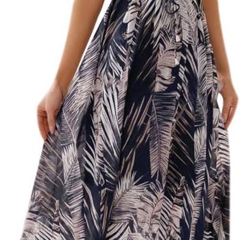 Maxi Dresses for Women 2024 Elegant Short Sleeve Summer Dress Fashion High Waist Beach Dress Casual Boho Swing Long Dress