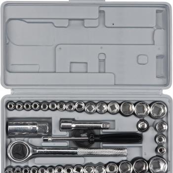 Performance Tool W1173 SAE/Metric 40-Piece SAE and Metric Socket Set, 1/4-Inch & 3/8-Inch Drive