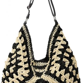 Straw Hobo Bags for Women Vintage Shoulder Bag Everything Tote Bag Designer Beach Bag Holiday Work Everyday Summer