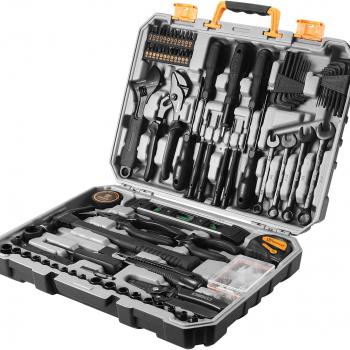 Tool Kit Set Box for Home: Household with Drill Wrench Socket Basic Hand Tools Sets for Men Car Repair Mechanic Tool Kit Set Automotive with Plastic Tool Box 178 Piece