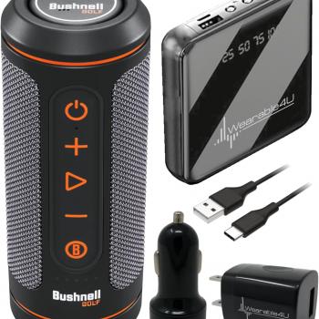 Bushnell Wingman 2 GPS Golf Speaker with Power Pack Bundle