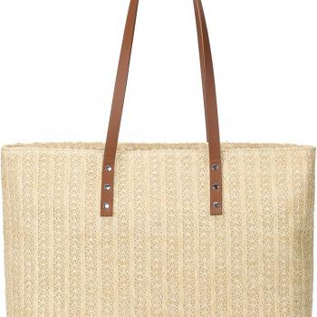 GLITZALL Summer Purses for Women 2024 Straw Tote Bag and Large Woven Summer Handbags for Vacation Beach